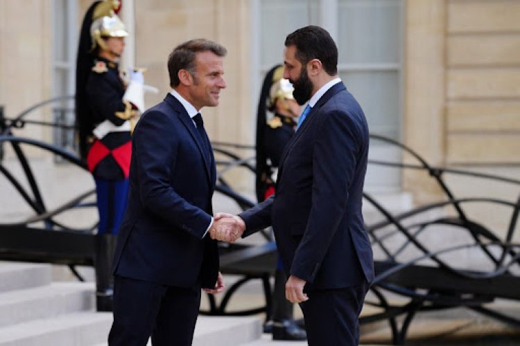 ماكرون يستقبل أحمد الشرع في باريس