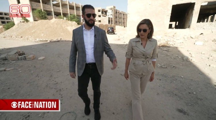 لقاء السيد الرئيس أحمد الشرع في برنامج 60 دقيقة، الأكثر شهرة بين البرامج السياسية الأمريكية.