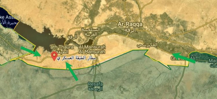 الجيش العربي السوري يطور الهجوم ليصبح من ثلاث محاور ويهدف لتحرير ريف الرقة الغربي بالكامل ‏.. المعارك تقترب من مطار الطبقة العسكري